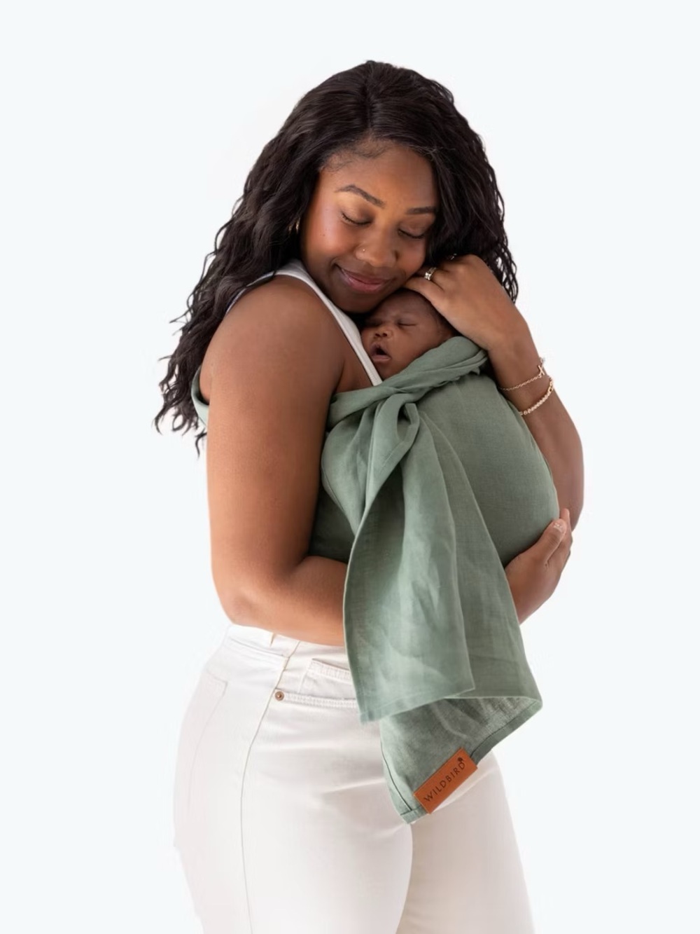 WildBird Ring Sling Carrier Linen Wrap Comfortable Every Day Mother Convenient